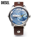  Shop Authentic Diesel Mini Daddy LIght Blue Dial Brown Leather Strap Watch For Men - DZ7321 - Luxxuri