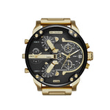  Shop Authentic Diesel Mr Daddy 2.0 Black Dial Gold Stainless Steel Watch For Men - DZ7333 - Luxxuri