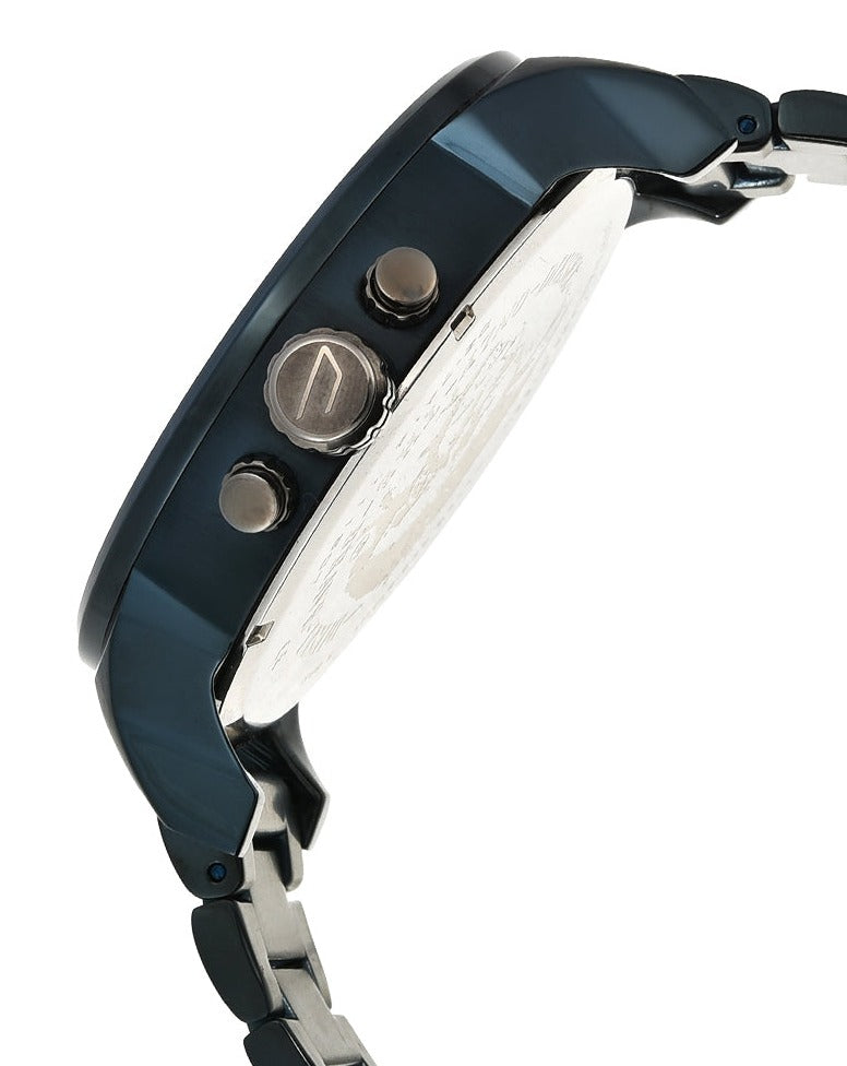  Shop Authentic Diesel Daddy 2.0 Chronograph Quartz Grey Dial Blue Steel Strap Watch For Men - DZ7414 - Luxxuri