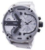  Shop Authentic Diesel Mr. Daddy Chronograph Silver Dial Silver Steel Strap Watch For Men - DZ7421 - Luxxuri