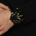  Shop Authentic Diesel Mr. Daddy 2.0 Black Dial Black Steel Strap Watch For Men - DZ7435 - Luxxuri