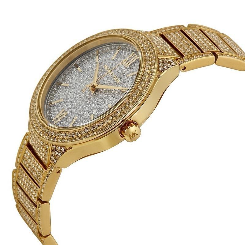  Shop Authentic Michael Kors Kerry Crystals Gold Dial Gold Steel Strap Watch For Women - MK3360 - Luxxuri