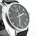  Shop Authentic Calvin Klein Surround Black Dial Black Leather Strap Watch for Men - K3W211C1 - Luxxuri
