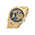  Shop Authentic Michael Kors Layton Pave Blue Dial Gold Steel Strap Watch for Women - MK6243 - Luxxuri