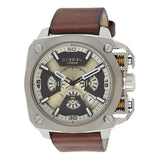  Shop Authentic Diesel BAMF Chronograph Beige Dial Brown Leather Strap Watch For Men - DZ7343 - Luxxuri