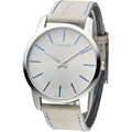  Shop Authentic Calvin Klein City Silver Dial Grey Leather Strap Watch for Men - K2G211Q4 - Luxxuri