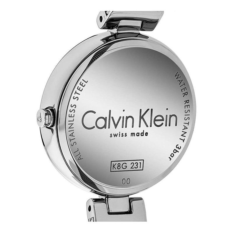  Shop Authentic Calvin Klein Authentic Black Dial Silver Mesh Bracelet Watch for Women - K8G23121 - Luxxuri