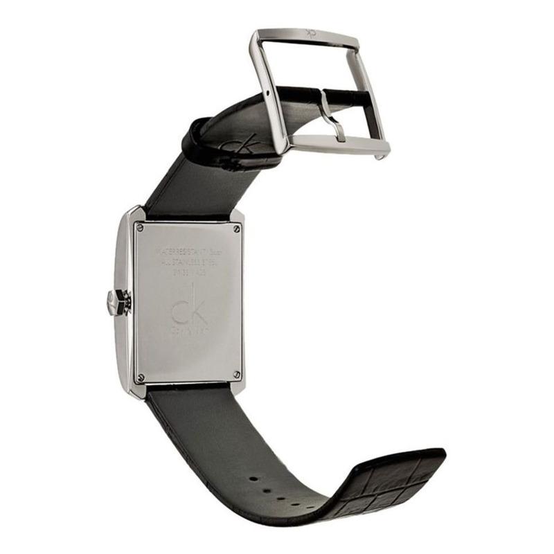  Shop Authentic Calvin Klein Window Black Dial Black Leather Strap Watch for Men - K2M21107 - Luxxuri
