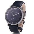  Shop Authentic Emporio Armani Analog Quartz Blue Dial Blue Leather Strap Watch For Men - AR1647 - Luxxuri