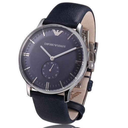  Shop Authentic Emporio Armani Analog Quartz Blue Dial Blue Leather Strap Watch For Men - AR1647 - Luxxuri