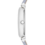  Shop Authentic Emporio Armani Gianni T-Bar Mother Of Pearl White Dial Grey Leather Strap Watch For Women - AR11039 - Luxxuri