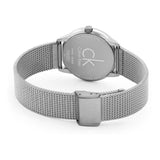  Shop Authentic Calvin Klein Minimal Grey Dial Silver Mesh Bracelet Watch for Men - K3M51154 - Luxxuri