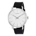  Shop Authentic Calvin Klein Even White Dial Black Leather Strap Watch for Women - K7B211C6 - Luxxuri