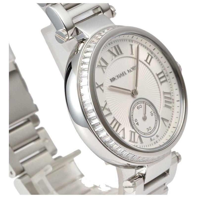  Shop Authentic Michael Kors Skylar Silver Dial Silver Steel Strap Watch for Women - MK5866 - Luxxuri