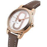  Shop Authentic Marc Jacobs Corie White Dial Brown Leather Strap Watch for Women - MJ1581 - Luxxuri