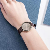  Shop Authentic Emporio Armani Dress Quartz Silver Dial Brown Leather Strap Watch For Women - AR11063 - Luxxuri