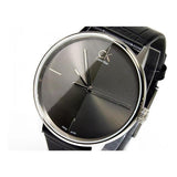  Shop Authentic Calvin Klein Accent Black Dial Black Leather Strap Watch for Men - K2Y2X1C3 - Luxxuri