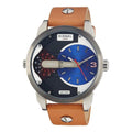  Shop Authentic Diesel Mini Daddy Blue & Black Dial Brown Leather Strap Watch For Men - DZ7308 - Luxxuri