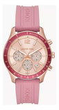  Shop Authentic Michael Kors Berkley Quartz Rose Gold Dial Pink Rubber Strap Watch for Women - MKO1039 - Luxxuri