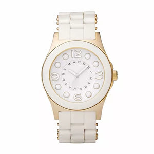  Shop Authentic Marc Jacobs Pelly White Dial White SIlicone Strap Watch for Women - MBM2525 - Luxxuri