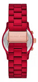  Shop Authentic Michael Kors Runway Analog Chronograph Red Dial Red Steel Strap Watch for Women - MK7436 - Luxxuri