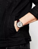  Shop Authentic Hugo Boss Ambassador Chronograph Silver Dial Brown Leather Strap Watch For Men - HB1513195 - Luxxuri