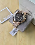  Shop Authentic Michael Kors Everest Chronograph Black Dial Rose Gold Steel Strap Watch For Women - MK5875 - Luxxuri