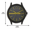  Shop Authentic Armani Exchange Hampton Black Dial Black Steel Strap Watch For Men - AX2407 - Luxxuri