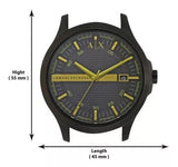  Shop Authentic Armani Exchange Hampton Black Dial Black Steel Strap Watch For Men - AX2407 - Luxxuri