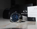  Shop Authentic Armani Exchange Hampton Chronograph Blue Dial Silver Steel Strap Watch For Men - AX2178 - Luxxuri