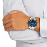  Shop Authentic Armani Exchange Nico Quartz Blue Dial Two Tone Steel Strap Watch For Men - AX2332 - Luxxuri