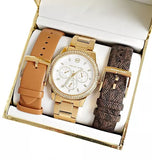  Shop Authentic Michael Kors Tibby Multifunction White Dial Gold Steel Strap Watch for Women - MK6969 - Luxxuri