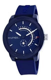  Shop Authentic Tommy Hilfiger Denim Quartz Blue Dial Blue Rubber Strap Watch for Men - 1791482 - Luxxuri