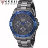  Shop Authentic Guess Flagship Multifunction Chronograph Grey Dial Grey Steel Strap Watch for Men - W0601G1 - Luxxuri