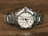  Shop Authentic Tag Heuer Aquaracer White Dial Silver Steel Strap Watch for Men - CAY1111.BA0927 - Luxxuri