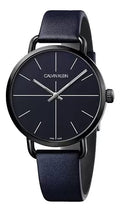  Shop Authentic Calvin Klein Even Blue Dial Blue Leather Strap Watch for Men - K7B214VN - Luxxuri