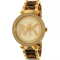  Shop Authentic Michael Kors Parker Chronograph Gold Dial Two Tone Steel Strap Watch for Women - MK6109 - Luxxuri
