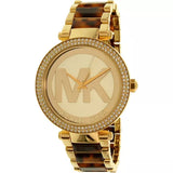 Shop Authentic Michael Kors Parker Chronograph Gold Dial Two Tone Steel Strap Watch for Women - MK6109 - Luxxuri