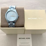  Shop Authentic Michael Kors Slim Runway Blue Dial Blue Steel Strap Watch For Women - MK4548 - Luxxuri