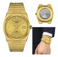  Shop Authentic Tissot PRX Powermatic 80 Gold Dial Gold Steel Strap Watch for Men - T137.407.33.021.00 - Luxxuri