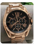  Shop Authentic Michael Kors Bradshaw Black Dial Rose Gold Steel Strap Watch for Women - MK5854 - Luxxuri