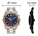  Shop Authentic Guess Commander Chronograph Blue Dial Two Tone Steel Strap Watch for Men - GW0056G5 - Luxxuri