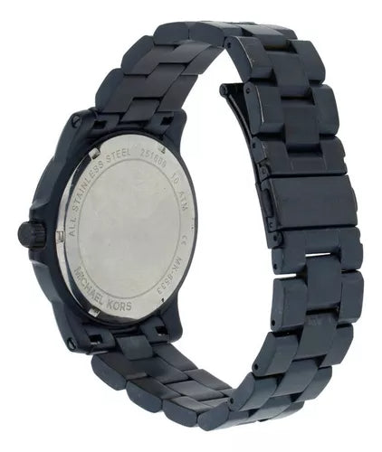 Michael Kors Paxton Quartz Blue Dial Blue Steel Strap Watch For Men - MK8533