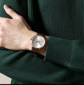  Shop Authentic Calvin Klein Posh Silver Dial Brown Leather Strap Watch for Men - K8Q316G6 - Luxxuri