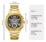  Shop Authentic Guess Headliner Multifunction Black Dial Gold Steel Strap Watch For Men - GW0572G2 - Luxxuri