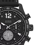  Shop Authentic Guess Fleet Chronograph Black Dial Black Rubber Strap Watch for Men - W0971G1 - Luxxuri