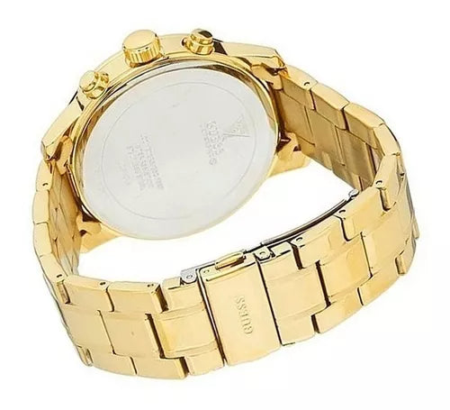  Shop Authentic Guess Mini Sunrise Quartz Gold Dial Gold Steel Strap Watch For Women - W0448L2 - Luxxuri