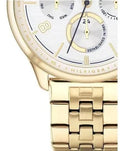  Shop Authentic Tommy Hilfiger Harper Chronograph White Dial Gold Steel Strap Watch For Women - 1782223 - Luxxuri