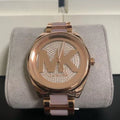  Shop Authentic Michael Kors Janelle Three Hand Rose Gold Dial Two Tone Steel Strap Watch For Women - MK7089 - Luxxuri