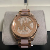  Shop Authentic Michael Kors Janelle Three Hand Rose Gold Dial Two Tone Steel Strap Watch For Women - MK7089 - Luxxuri